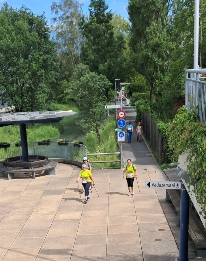 In Vaduz, kurz vor der Treppe